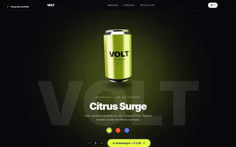 De website van VOLT